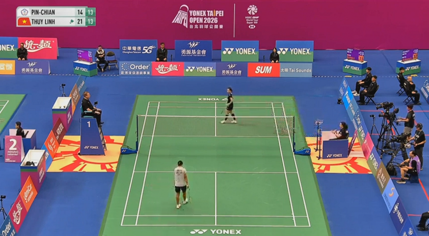 capture2-6a6c6a8b70929 Trực tiếp cầu lông Nguyễn Thùy Linh 1-0 Chiu Pin-chian: Tăng tốc ấn tượng 876332