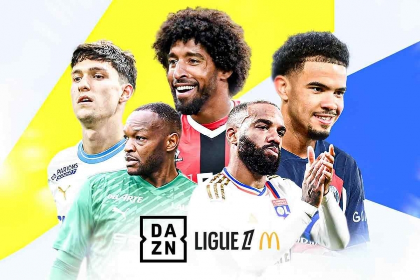 dazn-68aac361625b6 DAZN lỗ cực nặng khi cố gắng mua bản quyền Ligue 1 2024/25, với tham vọng phổ biến giải đấu cho đại chúng (Ảnh: DAZN).