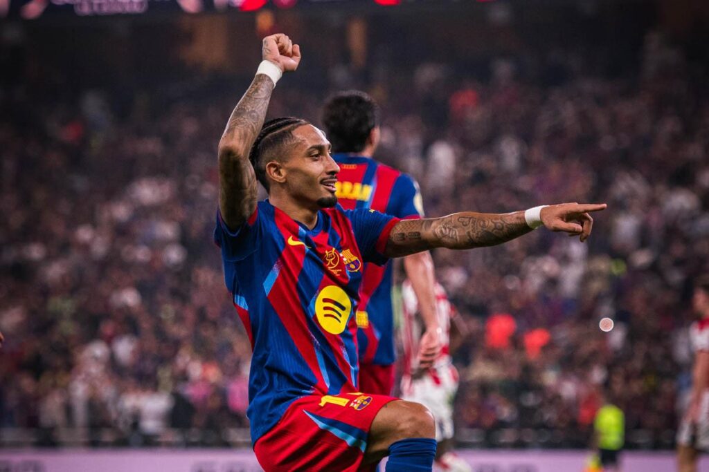 Màn Trình Diễn Xuất Sắc Của Raphinha Giúp Barcelona Ghi Dấu Ấn Tại Siêu Cúp Tây Ban Nha